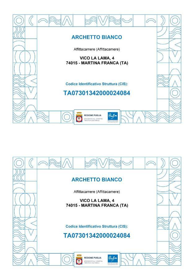 לינה וארוחת בוקר מרטינה פרנקה Archetto Bianco מראה חיצוני תמונה